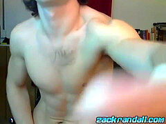 Abs, masturbation, webcam