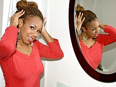 素人, デカパイ, 茶髪の, 黒人, オナニー, 自然山雀, ショートヘア, 一人