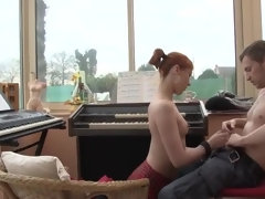 Naughty redhead vixen hard sex video