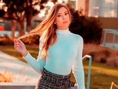 お尻, ブロンド, フェラチオ, バック, 手コキする, キス, 女子高生, ティーン