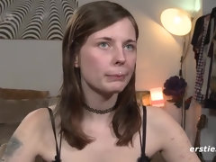 素人, 茶髪の, ドイツ人, オーガズム, 小柄, オマンコ, 赤毛, ティーン