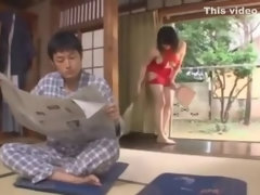 アジア人, デカパイ, イく瞬間, チン, 女, 日本人, メイド, オーガズム