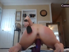 Tussi, Braunhaarige, Verrückt, Dildo, Hardcore, Selbstgemacht, Masturbation, Solo