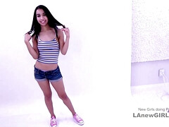 18, 素人, 面接, フェラチオ, 毛深い, 小柄, ピアス, ティーン