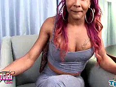 Amateur, Américain, Noire, Béant, Branler, Masturbation, Transsexuelle, Solo