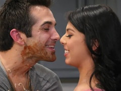 Sucer une bite, Fille latino, Léchez, Petite femme, Chatte, Fessée, Tatouage, Nénés