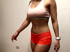 素人, フェラチオ, ヨーロピアン, 女, 自家製, オーガズム, ロシア人, ティーン