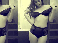 Pretty congenital model honeys show their skinny bods