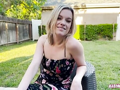 Schönheit, Blondine, Blasen, Süss, Milf, Natürlich, Orgasmus, Pov