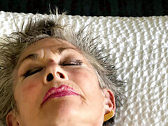 Hot MILF Fingering Her Pussy in Hotel Room - Solo Female Masturbation