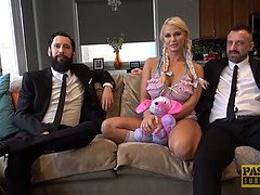 Anal, Sadomasoquismo, Verga grande, Tetas grandes, Rubia, Mamada, Semen en la boca, Sexo fuerte