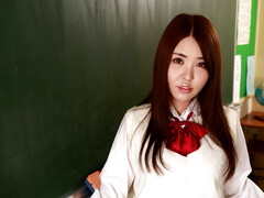 18, アジア人, 美人, 茶髪の, 生徒, ティーン, ユニフォーム