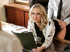 Grosse bite, En levrette, 2 femmes 1 homme, Talons, Léchez, Bureau, Chatte, Plan cul à trois