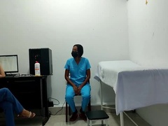 Hot Latina Doctor & Nurse Fuck Patient on Stretcher - Amateur Clinic Sex