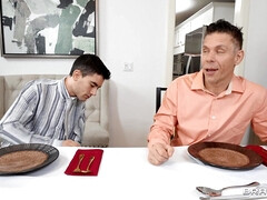 お尻, デカチン, フェラチオ, ハードコア, オマンコ, ティーン, 三人, オッパイの