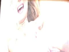 Gros seins, Blonde, Sucer une bite, Tir de sperme, Mignonne, Faciale, Interracial, Nénés