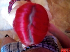 フェラチオ, カップル, 自家製, ハメ撮り, 赤毛, 生徒, 教師, オッパイの