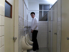 Tir de sperme, Faciale, Branlette thaïlandaise, Hd, Élève, Sperme, Toilettes, Uniforme