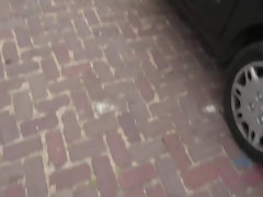 Vingeren, Flashing, Orgasme, Buiten, Kut duiken, Geschoren, Spuiten, Nat