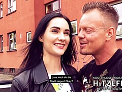 18, フェラチオ, チェコ, ドイツ人, アウトドア, ハメ撮り, 公共, 現実