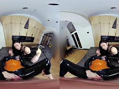 Tridimensionnel, Asiatique, Noire, Blonde, Noir ébène, Pov, Réalité