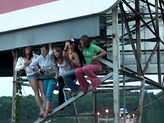 Amateur, Belleza, Morena, Clásico, Grupo, Hd, Al aire libre, Coño