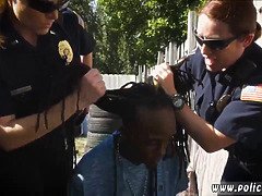 Grosser schwanz, Schwarz, Domination, Hd, Lecken, Polizei, Polisch, Rotschopf