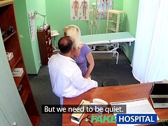 Horny blonde MILF craves creampie from her doctor in fakehospital uniform