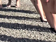 大学生, グループ, レズビアン, 公共