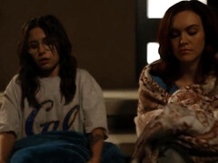 Embrassement, Lesbienne, Seins naturels, Culottes ou slips, Chatte, Rousse roux, Suçant, Adolescente