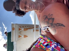 美女, デカ尻, デカチン, 黒人, フェラチオ, 自家製, 淫乱熟女, オマンコ