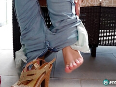 Grosser arsch, Grosse titten, Pummelig, Hd, Latina, Im freien, Rotschopf, Solo