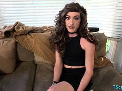 Masturbación, Transexual, Solo, Tetas