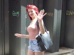 Ginger-Haired School Teenage Jenny Smash at Audition