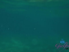 Plage, Blonde, Nourriture, Petite amie, Nue, Pov, Nénés, Mouillée