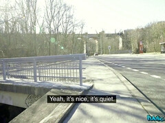 Enthousiasteling, Amerikaans, Aziatisch, Kont, Doordringend, Gezichtspunt, Openbaar, Tieten likken