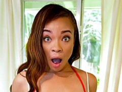 Mamada, Morena, Ébano, Pajear, Interracial, Tetas naturales, Pov, Afeitado