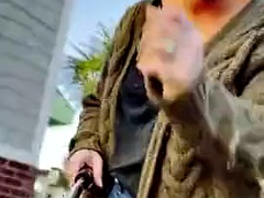 Amateur, Mamada, Pareja, Al aire libre, Público