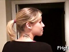 Blondine, Schwanz, Hardcore, Hd