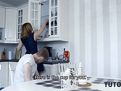 デカチン, フェラチオ, Hd, 熟年, 淫乱熟女, フェラする, 教師, オッパイの