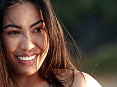 Asiático, Bikini, Mamada, Estilo perrito, Pajear, Sexo duro, Al aire libre, Tetas