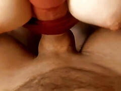 Enthousiasteling, Grote lul, Blond, Sperma shot, Lul, Handbeurt, Hd, Gezichtspunt