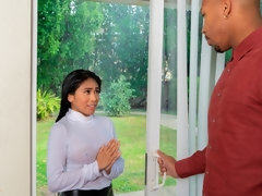 Asiatisch, Arsch, Grosser arsch, Grosser schwanz, Blasen, Braunhaarige, Schwarz, Küssen