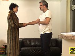 Tied up and blindfolded milf sub fingered