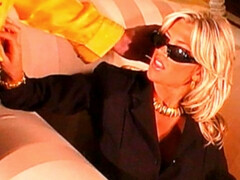 Blondine, Handjob, Lecken, Milf, Muschi, Strümpfe, Titten, Vintage