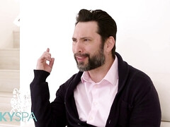 Blasen, Fingern, Hd, Lecken, Massage, Natürlichen titten, Muschi, Rasiert