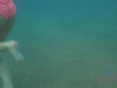 ビーチ, ビキニ, 彼女, オマンコ, 剃毛, シャワー, 靴下, オッパイの