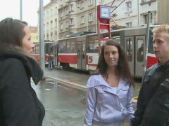 Leie, Arsch, Blasen, Geschnappt, Gruppe, Handjob, Orgie, Dürr