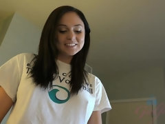 Blasen, Braunhaarige, Latina, Piercing, Pov, Muschi, Rasiert, Dürr