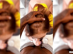 Gros seins, Plantureuse, En levrette, Bâillonner, Interracial, Réalité, Rousse roux, Maigrichonne
